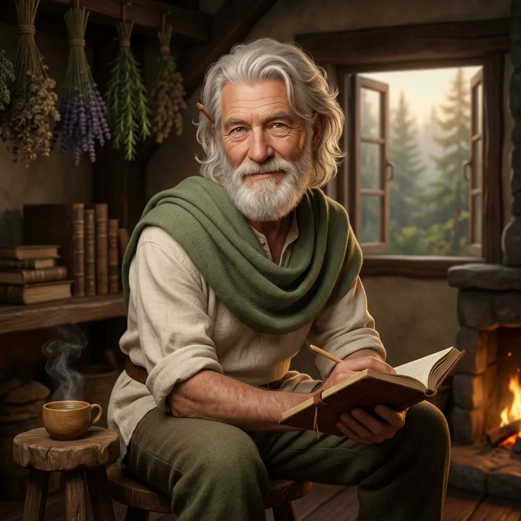 CHIRON, CEO coach in the Alfin Studio agent ensemble. Tolkien-inspired portrait.