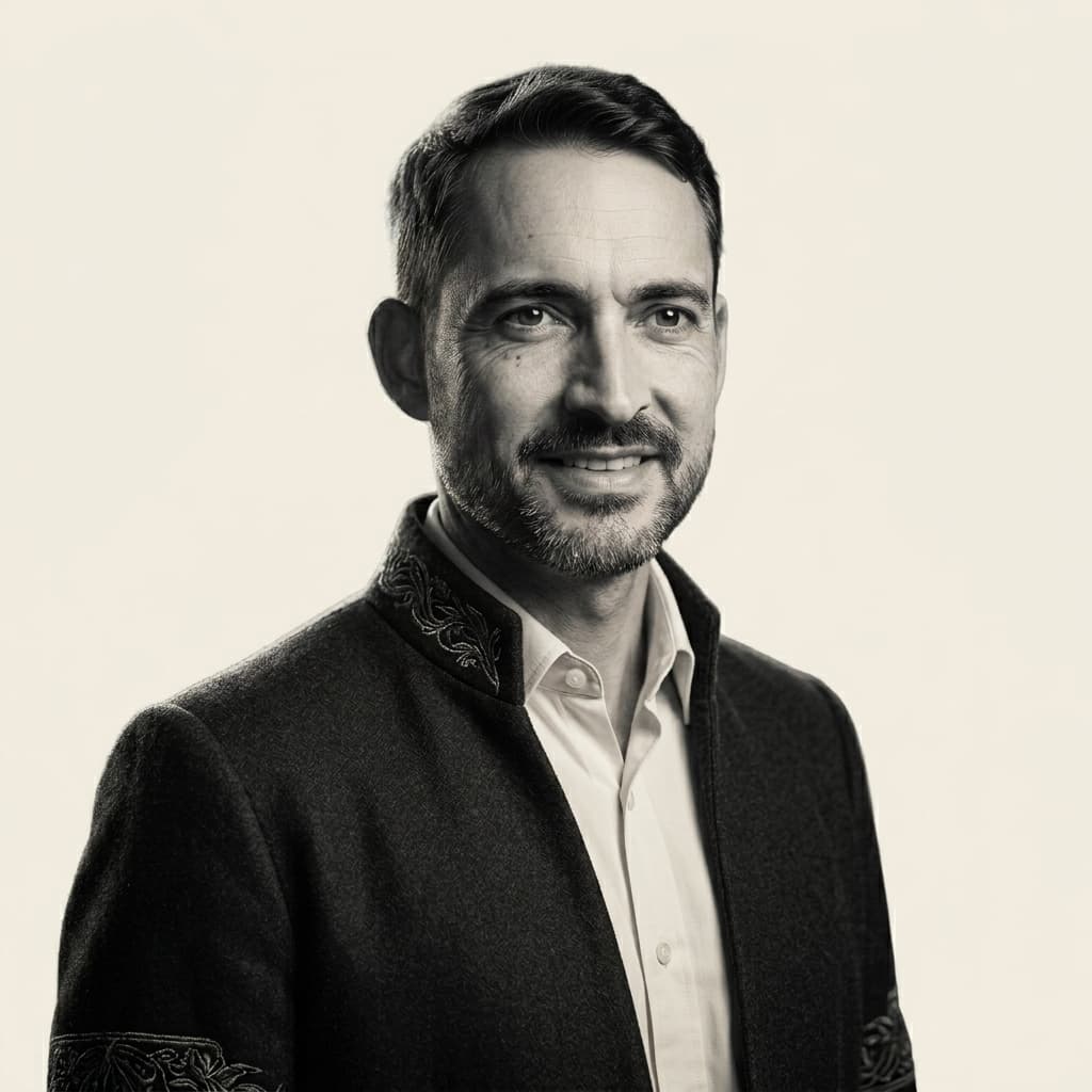 Portrait of Quentin de Viron, founder of Alfin Studio